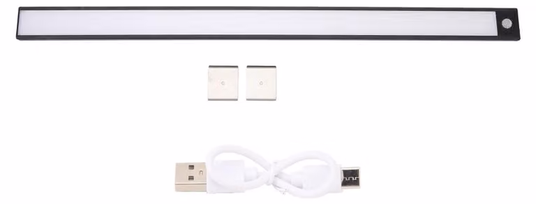 Striscia LED, 600 mm, 1500 mAh, con sensore di movimento, magnetica