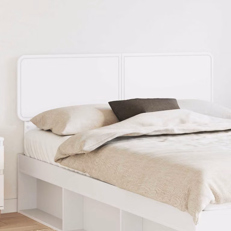Testiera per letto vidaXL in legno ingegnerizzato bianco stile minimalista
