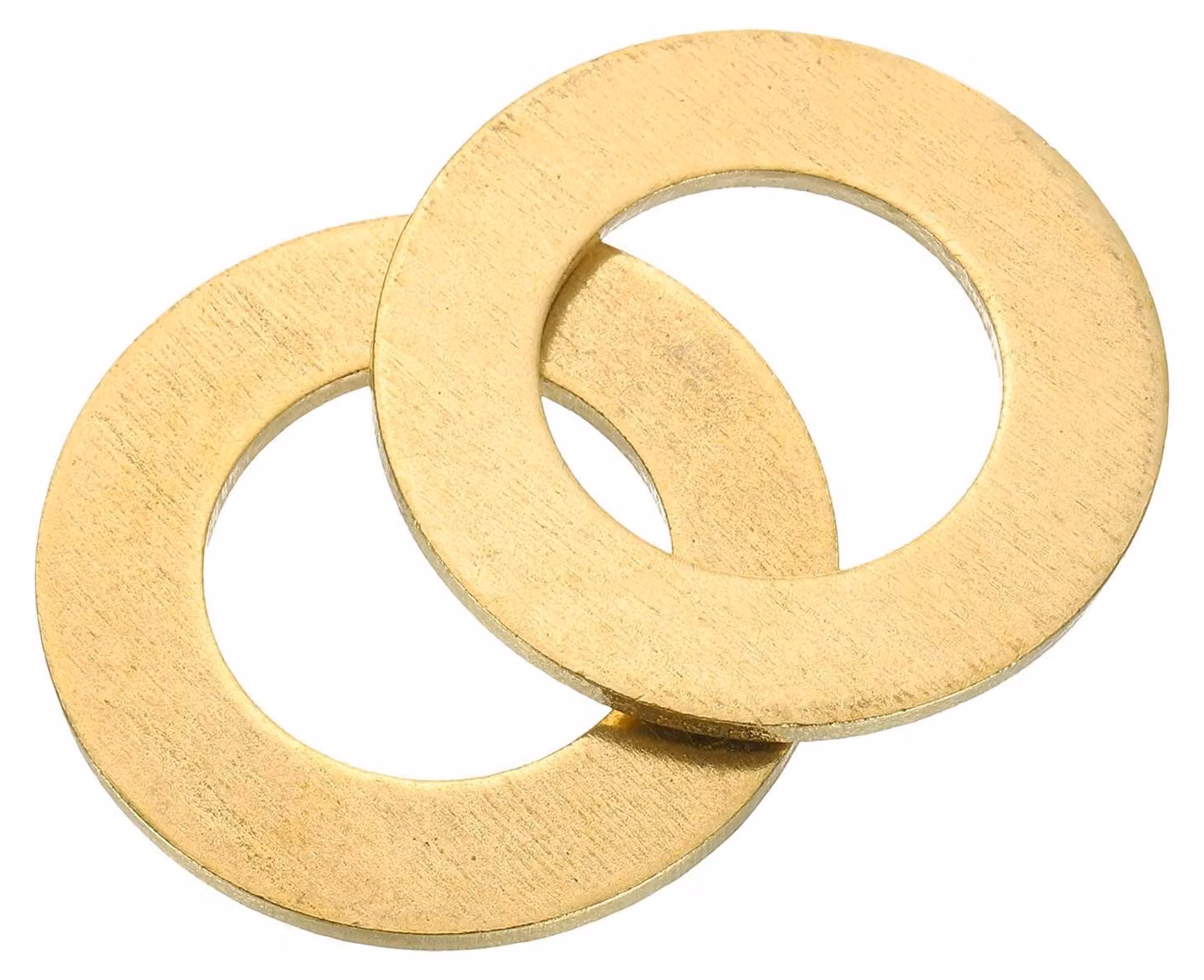 Set di 4 rondelle di ottone, dimensioni M22 x 38 mm x 2 mm, con 4 rondelle di sicurezza piatte e 4 guarnizioni
