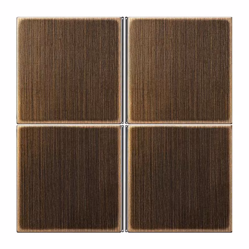 Jung ME2404TSAAT Set di pulsanti quadruplo, interamente in ottone anticato