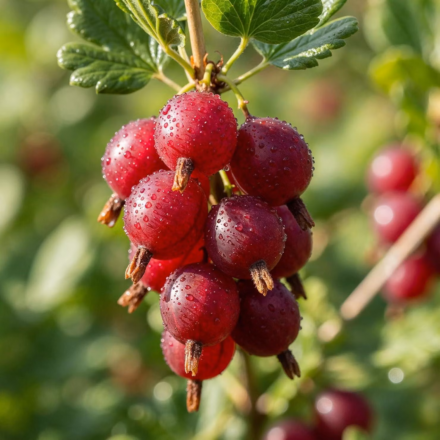 Ribes roxo - 2 piante - Resistente al freddo e perenne - Autentiche piante da frutto provenienti dall'Olanda - senza semi, senza bulbi, non artificiali