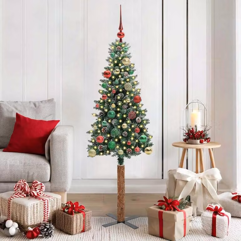 Maison Exclusive - Albero di Natale sottile, verde, 150 cm