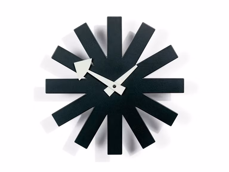 Asterisk Orologio da Parete - Nero