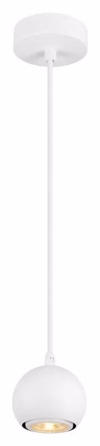 SLV LIGHT EYE 90, lampada a sospensione, GU10, lunghezza sospensione 150 cm, 1x max. 6W, bianco opaco 1008173