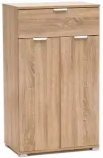 Credenzina moderna 2 ante + cassetto sonoma già montato L60 H105 P38