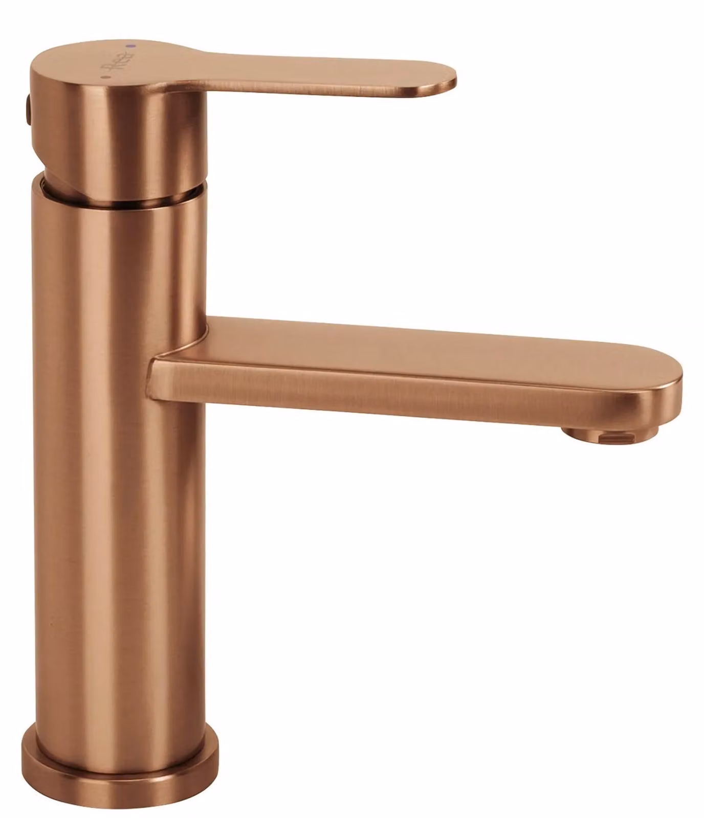 Rubinetto Del Lavabo Rea Arcos Basso Rame Spazzolato