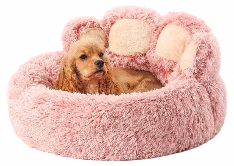 Cuccia a forma di ciambella per cani di piccola e media taglia