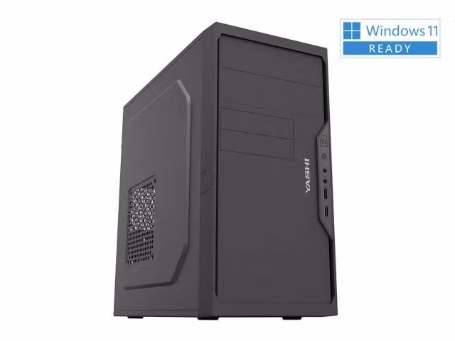 PC Yashi MT Genio con Intel Pentium Gold G6400, 8GB RAM, 256GB SSD, Windows 11 Pro, Nero – 2