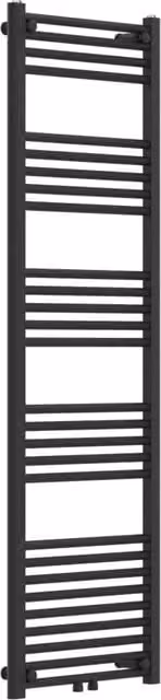 Scaldasalviette da bagno neu.haus in acciaio nero, H 160 x L 50 cm