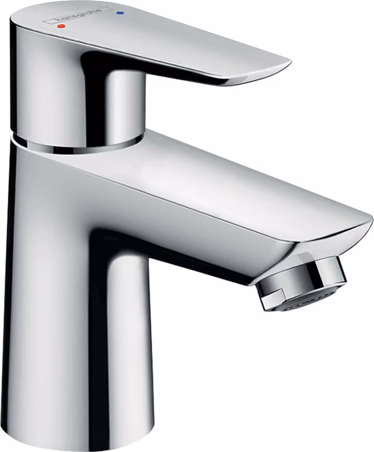 hansgrohe Talis E mitigeur monocommande de lavabo 80, pour chauffe-eau à eau ouverte, évacuation escamotable, saillie 96mm, 71707000, 71707000
