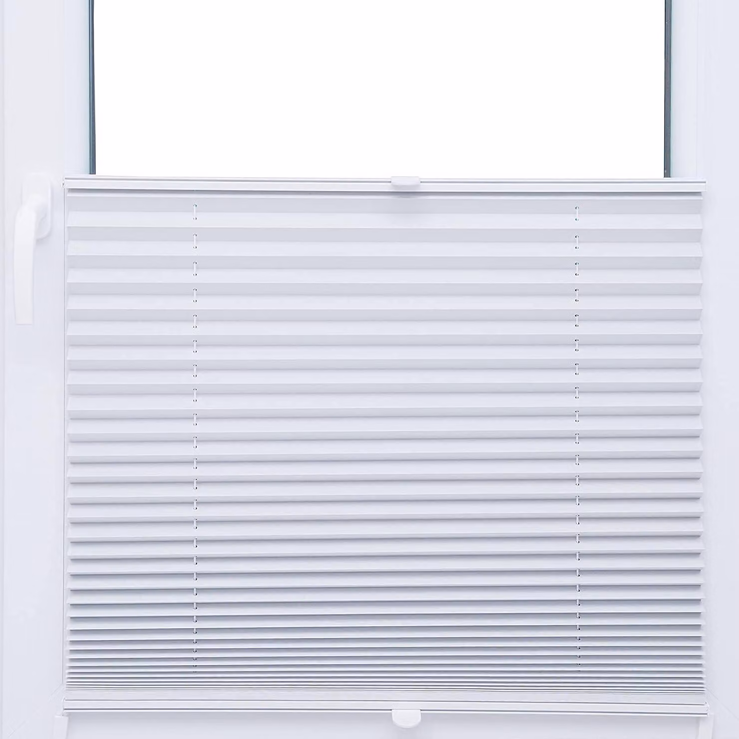 Tende oscuranti Thermo Black Out plissettate, 130x150 cm, colore bianco argento, oscuramento al 100% - Vasta scelta