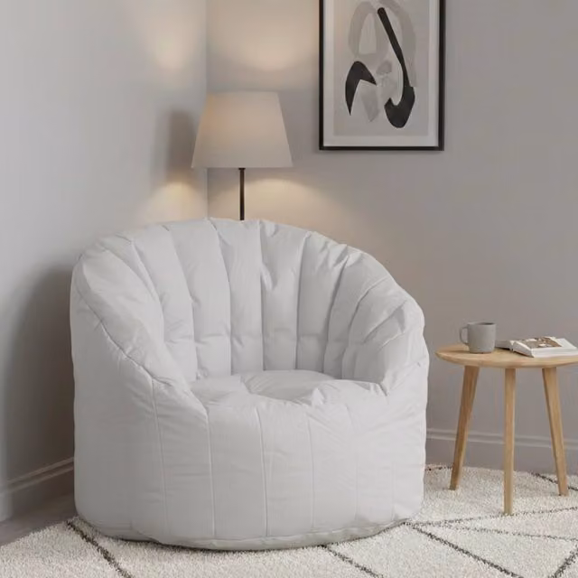 Poltrona imbottita Amenso Talamo Italia, colore bianco, L 80 x P 80 x H 80 cm
