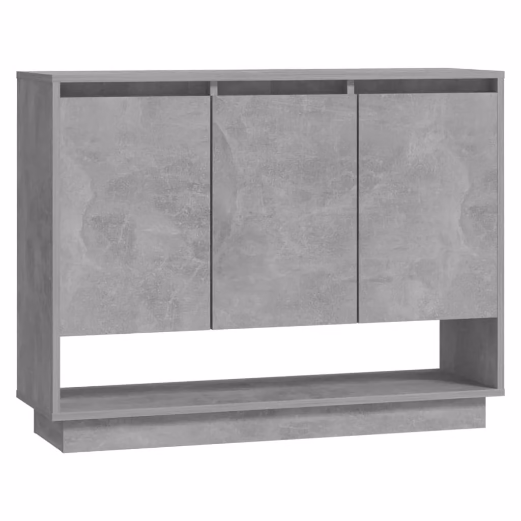 Credenza Grigio Cemento 97x31x75 cm in Truciolato