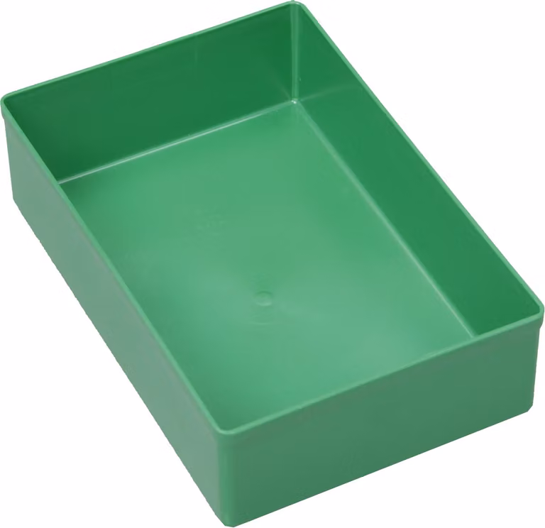 Scatola per inserti verde 108x162x45 mm