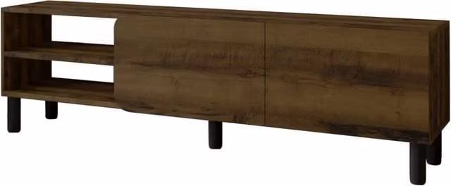 Mobile TV in legno "River" - 150 x 31 x 48 cm - Marrone