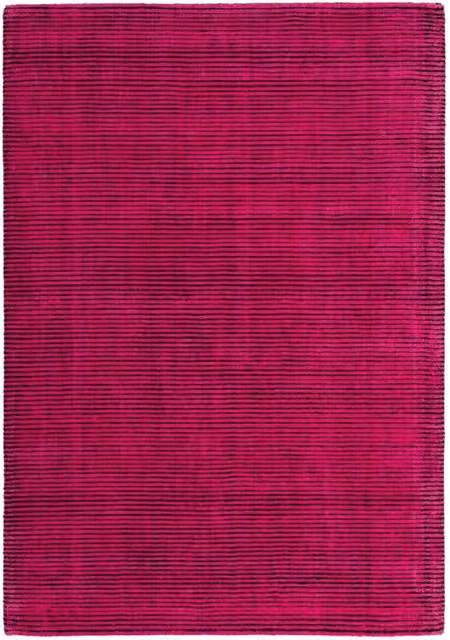 Tappeto moderno Jade in mix di poliestere e cotone rosso