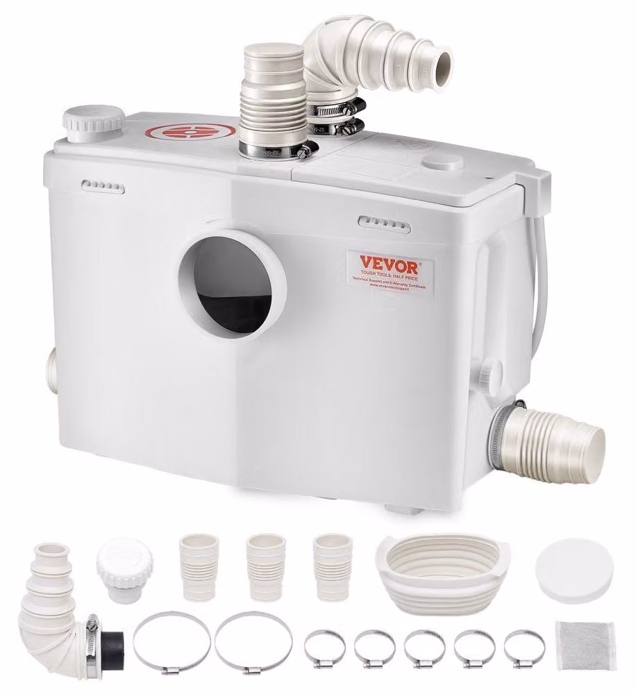 Pompa per acque reflue - Pompa per fognature - Potenza: 1200 W - Portata: 180 L/min - Altezza di sollevamento: 10 metri