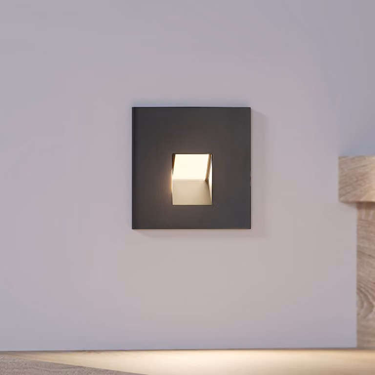 Arcchio Luci LED da incasso Vexi, 7,5 cm x cm, nero, CCT Vexi Arcchio, dimmerabile, Nero, Soggiorno / Sala da pranzo, Alluminio, Moderno, Faretto da incasso a parete