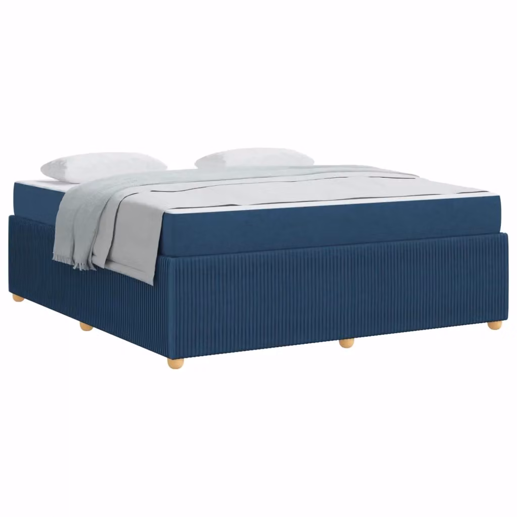 Struttura letto imbottita vidaXL in tessuto blu L: 180 cm, P: 200 cm, H: 66 cm – 2