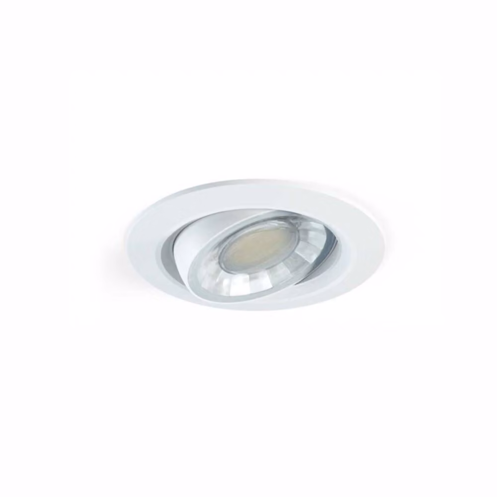 Faretto a led da incasso tondo orientabile Dimmerabile 8W IP44 4000k