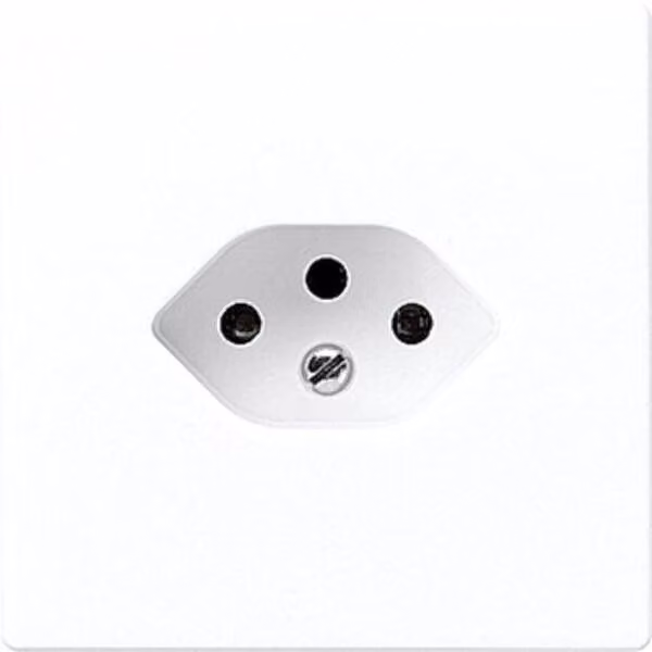Jung LS1520-13SEVWW Presa a norma svizzera, presa singola tipo 13, bianco alpino