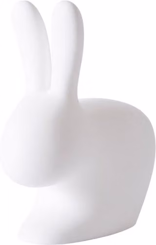 Fermaporta coniglietto Qeeboo Rabbit XS in polietilene bianco