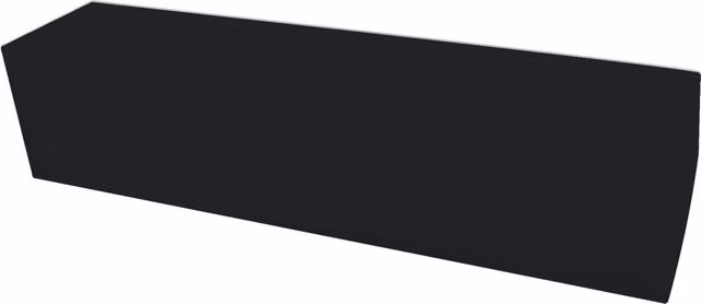 Panca in Similpelle 180x42x44 cm Avalli Nera