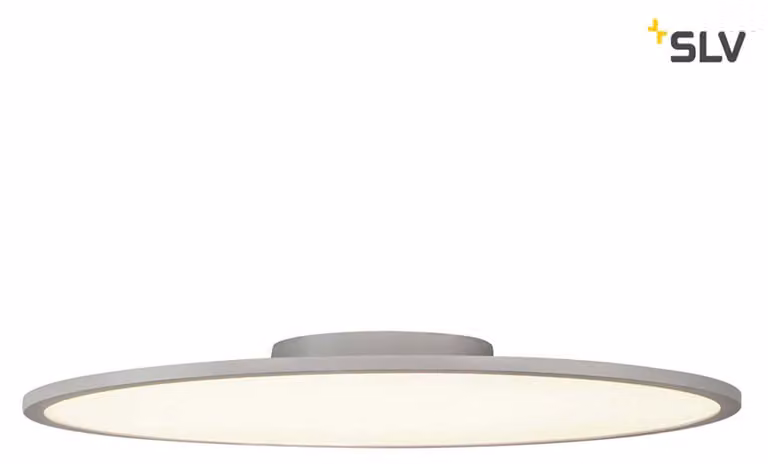 PANEL 60 round, plafoniera LED per interni, grigio argento, 4000K
