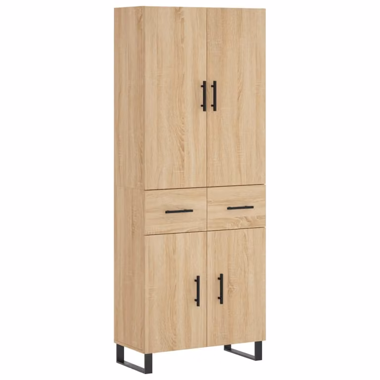 SYFAX™ Credenza Rovere Sonoma 69,5x34x180 cm in Legno Multistrato
