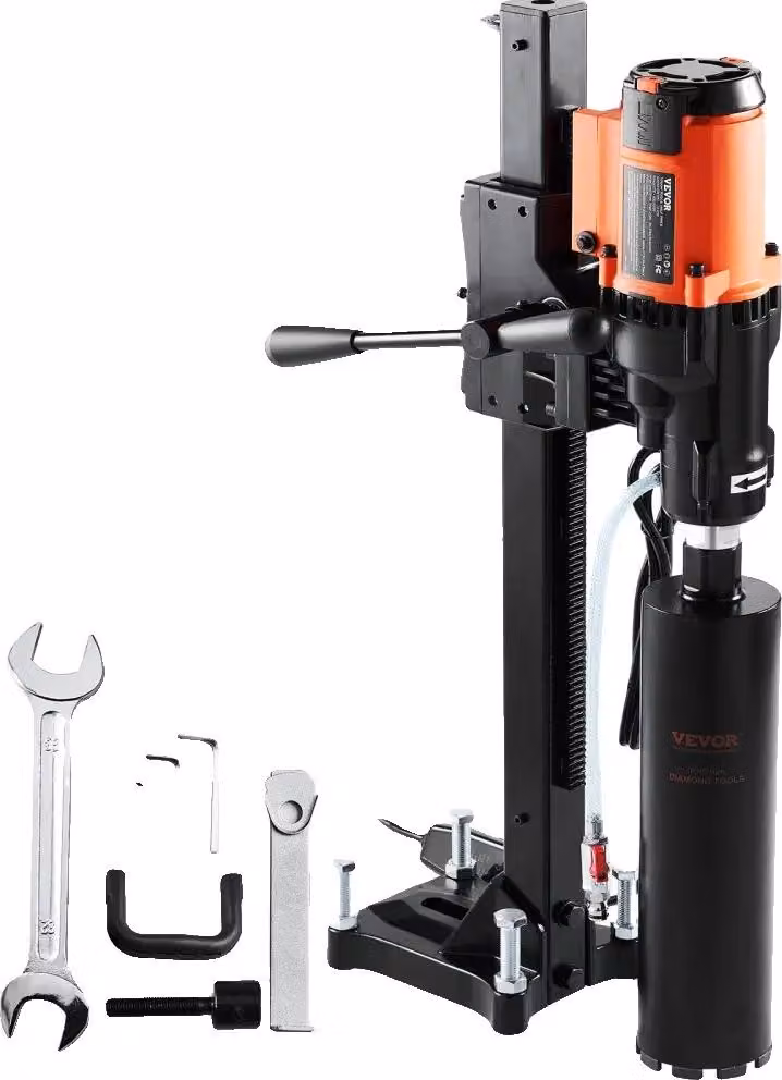 Carotatrice, potenza 3200 W, velocità 750 giri/min, diametro 8 pollici/20 cm, profondità 23,62 pollici/60 cm, peso 54,67 libbre/24,8 kg