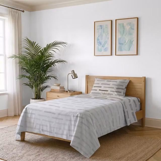 Completo letto Karma singolo fun tortora Datex