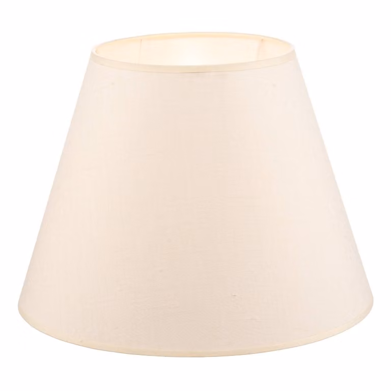 Paralume Sofia Altezza 25 cm, ecru Duolla, Crema / Ambra, Tessuto / Stoffa / Seta