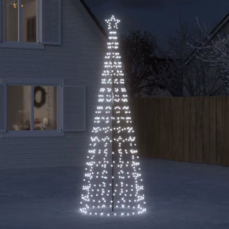 Maison Exclusive - Albero di Natale a LED con picchetti da terra, 570 LED, luce bianca fredda, 300 cm
