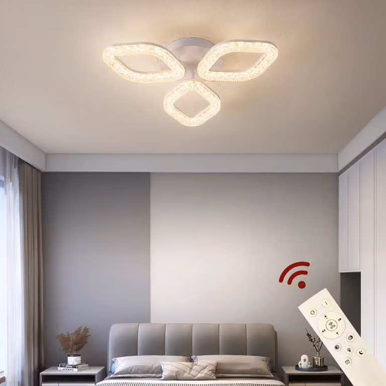 Lampada da soffitto a LED XL-3 52cm lampada da soffitto con telecomando luce colore/luminosità regolabile dimmerabile A+ Lampada da soffitto per soggiorno a LED Lampada da soffitto a LED