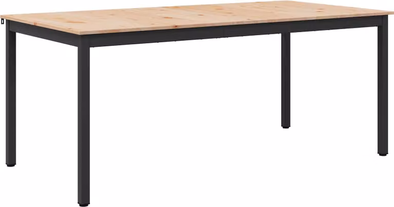 Tavolo da pranzo Naturale 180 x 90 x 75 cm Pino massello