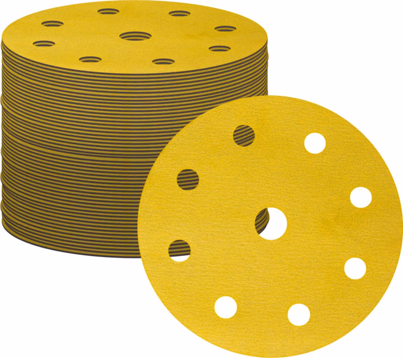 STIER dischi abrasivi universali D125 / P100 / 8 fori / 50 pezzi, carta abrasiva, carta abrasiva rotorbitale, dischi abrasivi rotorbitali, 125mm