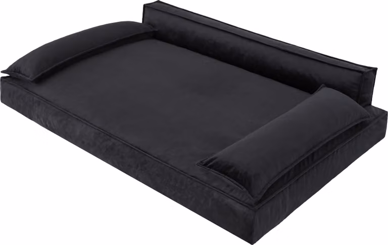 Letto per cani Divano per cani Cuscino per cani Cesto per cani Divano per cani Letto per animali Cesto per cani Divano per cani, facile da pulire, nero, dimensioni L: 78x54 cm