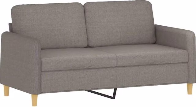 Divano | Divano da soggiorno | Sofa a 2 Posti Tortora 140 cm in Tessuto