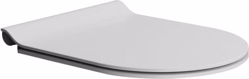 Sapho GSI Color Elements - Sedile per WC Slim, Soft Close, duroplast, bianco opaco MS86CSN09