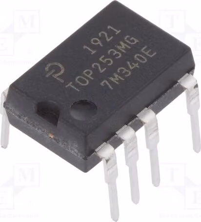 1 unità, convertitore AC/DC, SMPS, package SDIP-10C, TOP253MG, regolatore di tensione, circuiti PWM