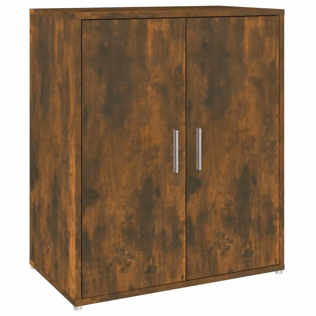 Scarpiera moderna a parete in legno MDF marrone con ante a battente L/P/H: 60 x 35 x 70 cm – 2