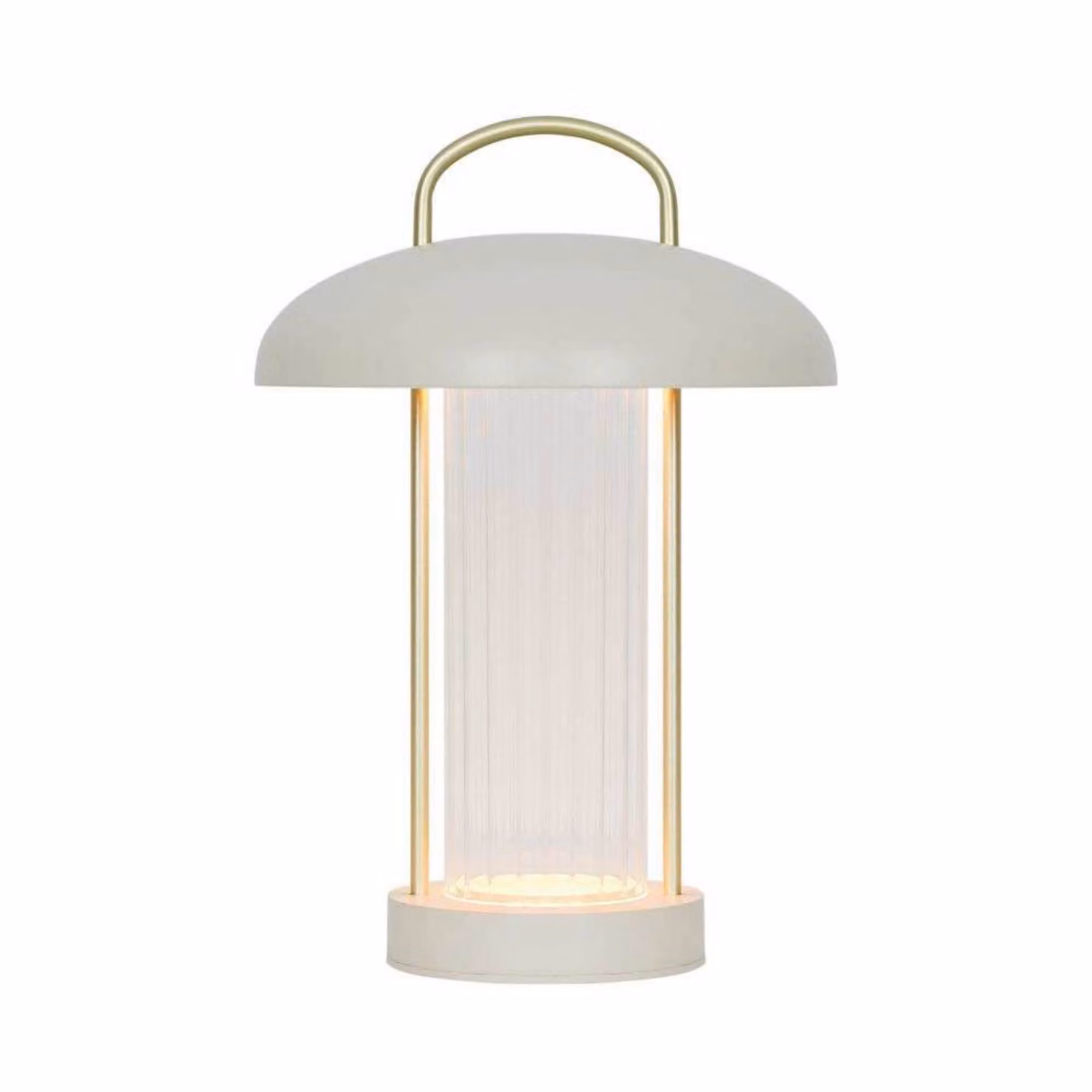 Nordlux Lampada da tavolo a LED Mirano, dimmerabile, Crema / Ambra, Soggiorno / Sala da pranzo, Metallo, Scandinavo, Lampada da tavolo LED