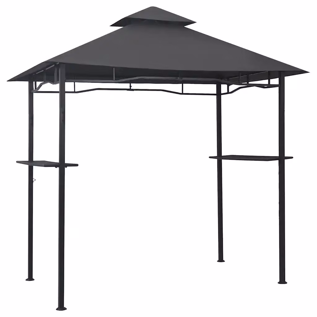 Gazebo hip vidaXL in acciaio e poliestere colore antracite L/P/H: 240 x 150 x 255 cm – 2