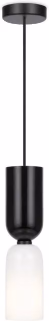 Maytoni Lampadario a Sospensione Moderna Memory in Metallo e Vetro Nero con Luce E14
