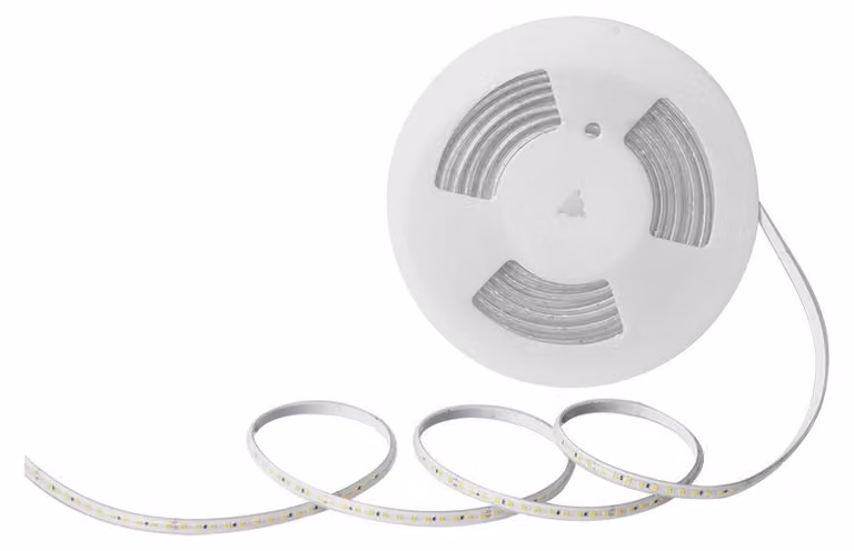 V-TAC Strip LED alimentazione 220V con schuko10.5W/m 10m 120 LED/m SMD2835 luce 4000k IP65 10mm - 23728