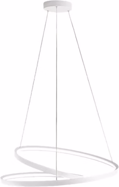 Sospensione Moderna Ritmo Metallo Bianco Led 55W Dimmerabile Ip20