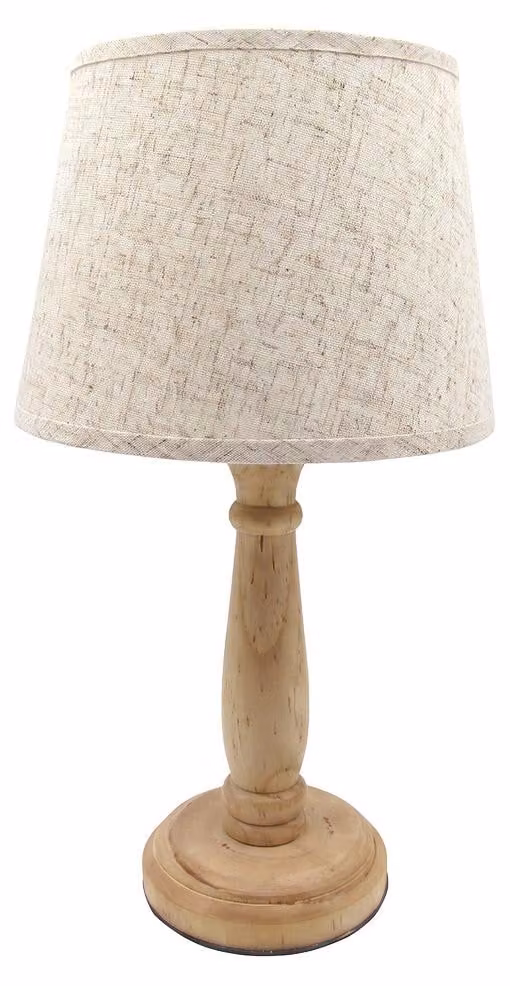 Lampada da tavolo Clayre & Eef, colore marrone, in legno