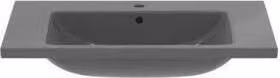 Lavabo per mobili i.life B con troppopieno 1 foro per rubinetto grigio 810x510x180 mm 810 x 510 x 180 mm