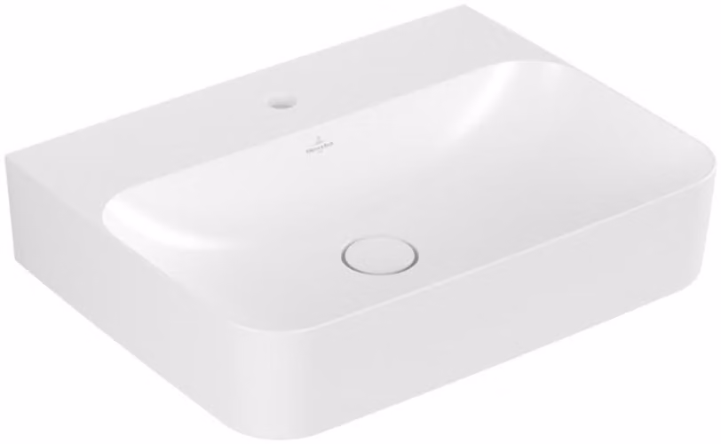 Villeroy & Boch Finion lavabo, trop-plein caché, 1 trou pour robinet, 600x470mm, 416864RW, 416864RW