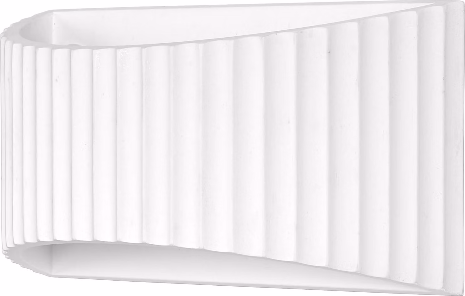 OSRAM Decor Plaster Band Applique decorativa piatta in gesso, 290 mm, con attacco E27, IP20, bianco